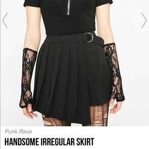 Cute Black Punk Rave Skirt